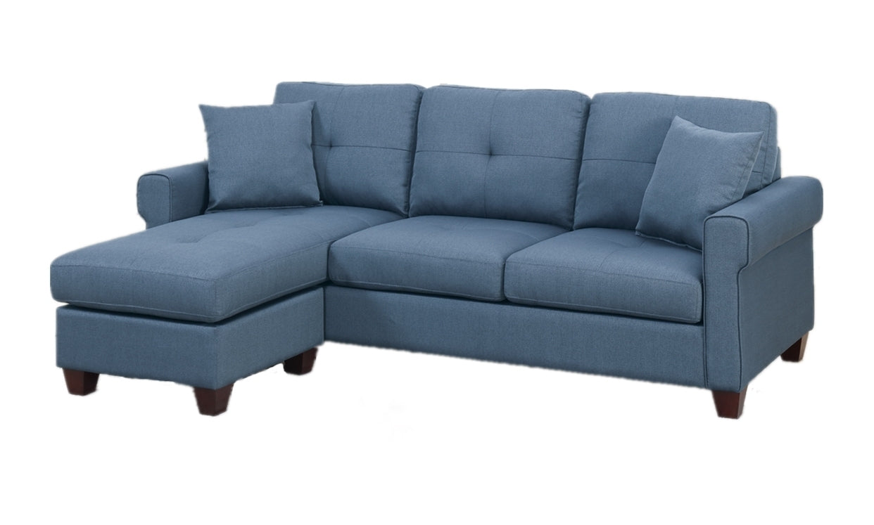 Elysia 2 Pcs Sectional Sofa - Blue
