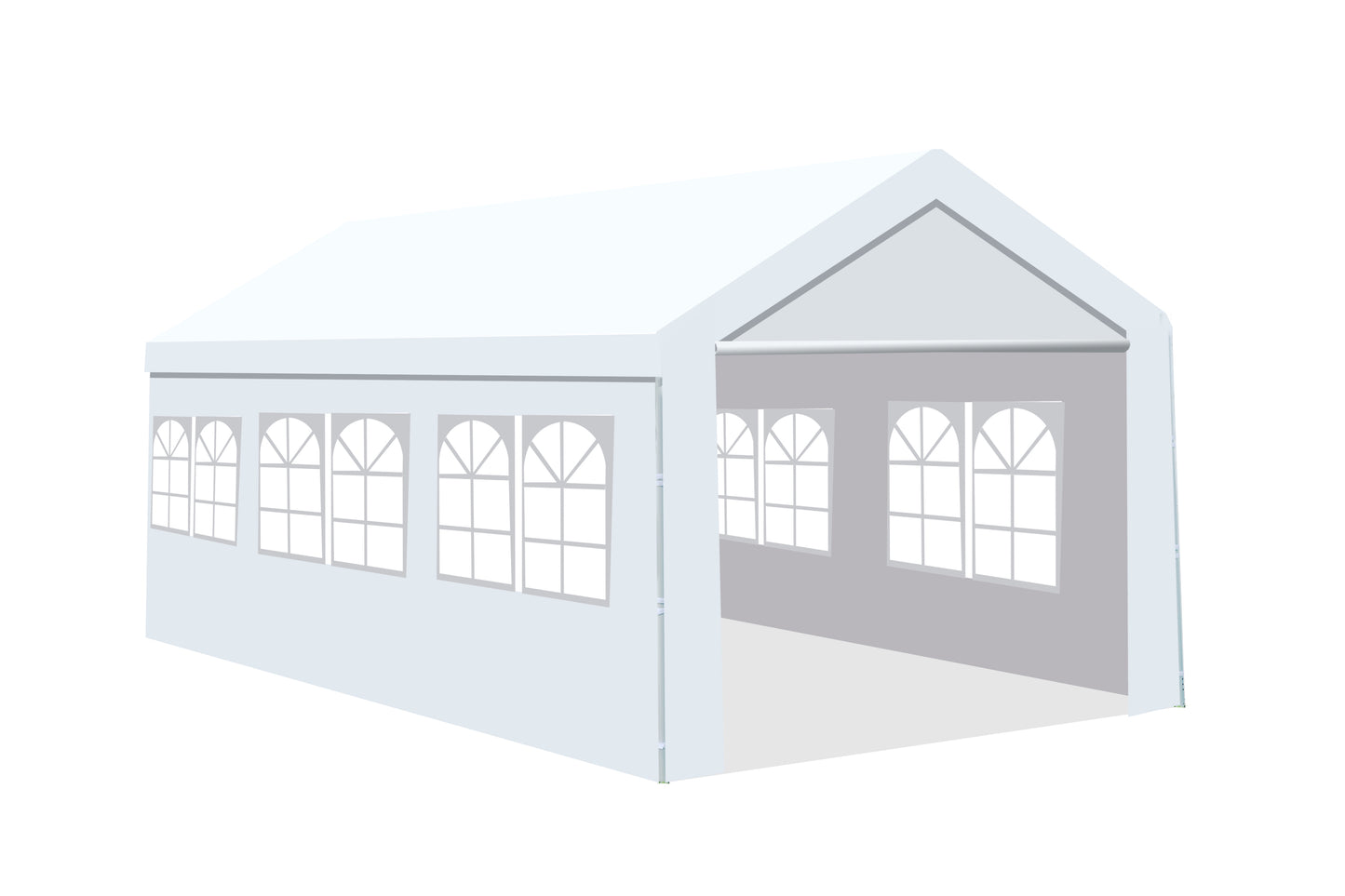 Moser 10'x20' Party Tent and Carport - White