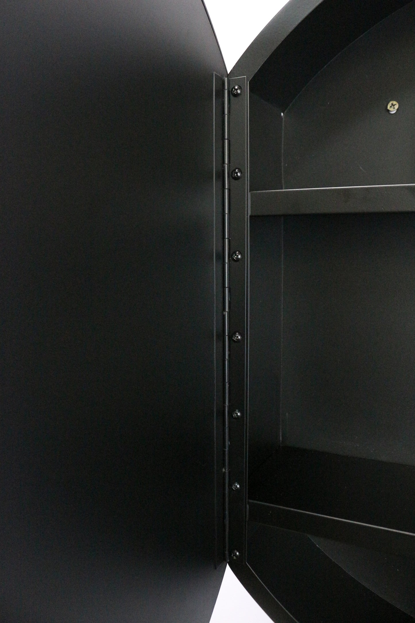 Round Metal Framed Medicine Cabinet with Mirror