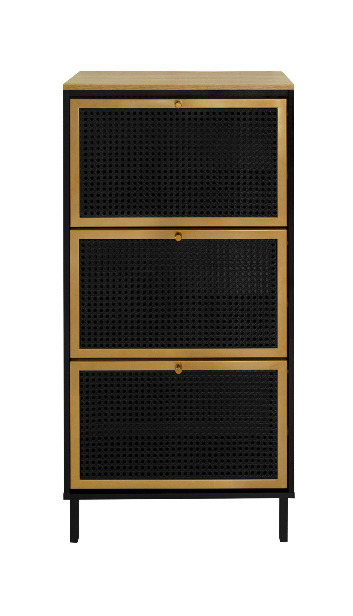 Razo Metal Door Shoe Rack - Black