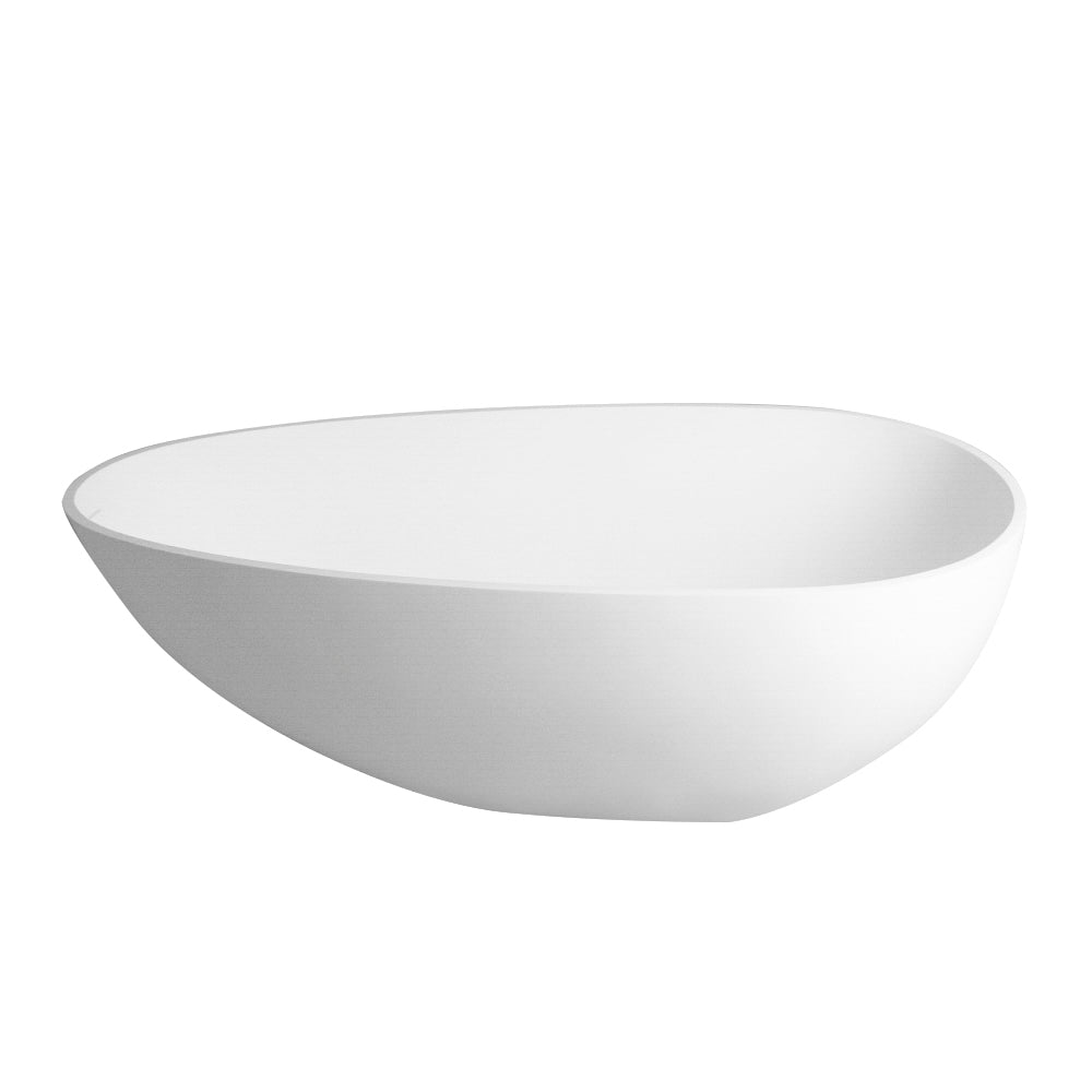 Oceanic Solid Surface Freestanding Bathtub - White