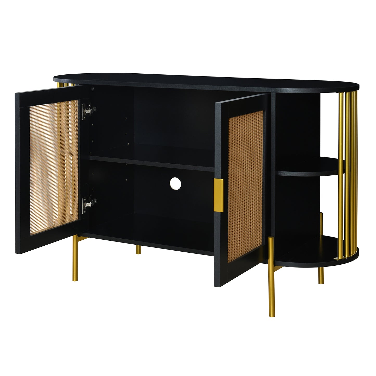 Amari 2- Rattan Door - Black