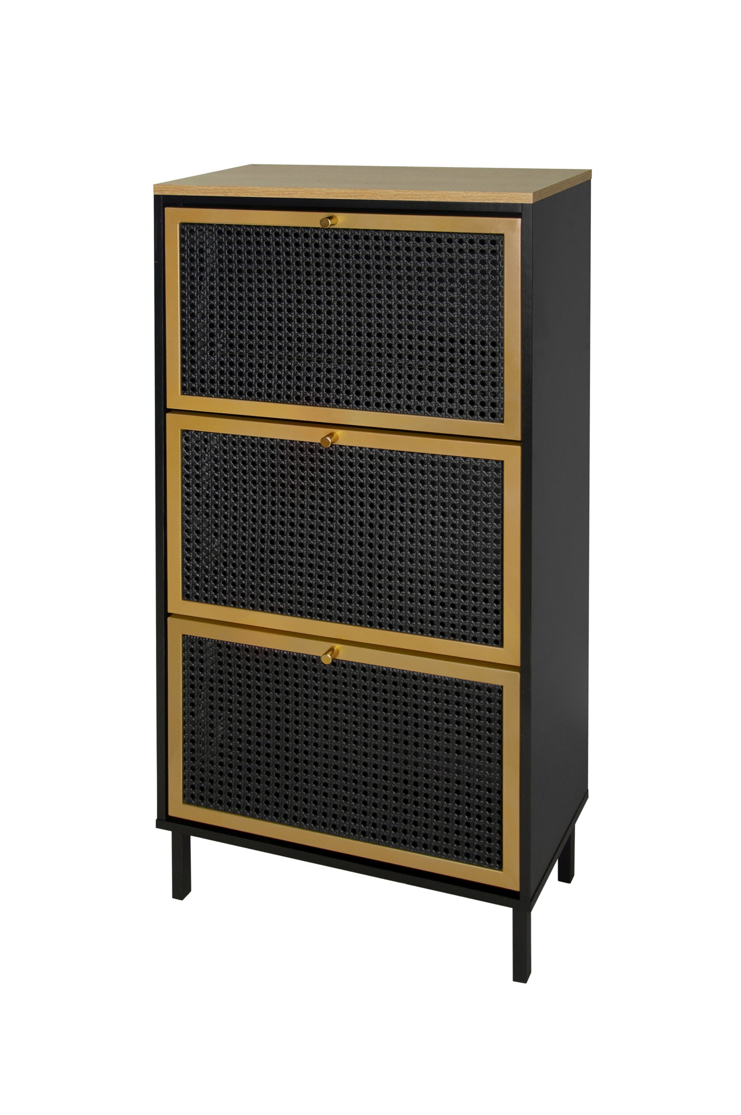 Razo Metal Door Shoe Rack - Black