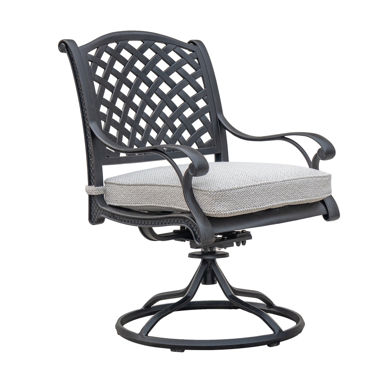 Kowa Outdoor Dining Swivel Rockers with Cushions (Set of 2)