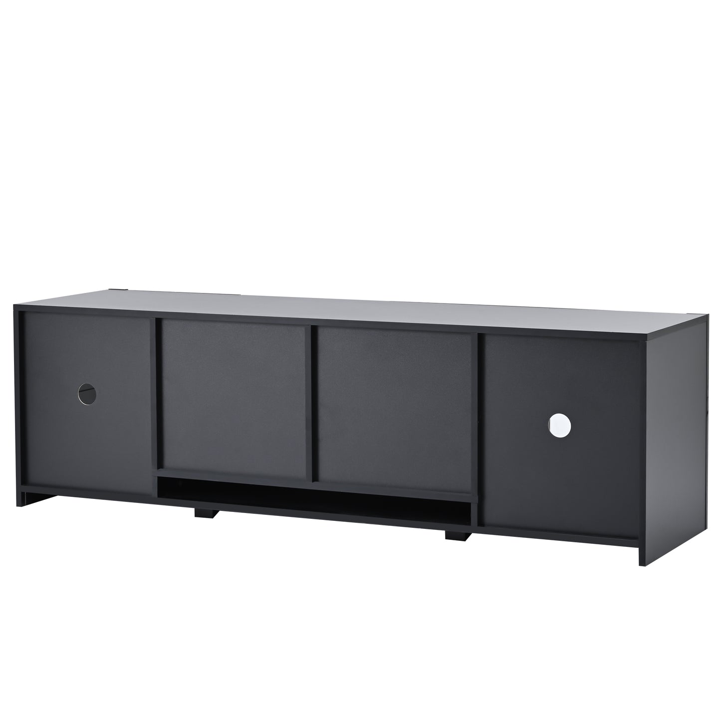 Bebe TV Stand with LED Color Changing Lights - Black