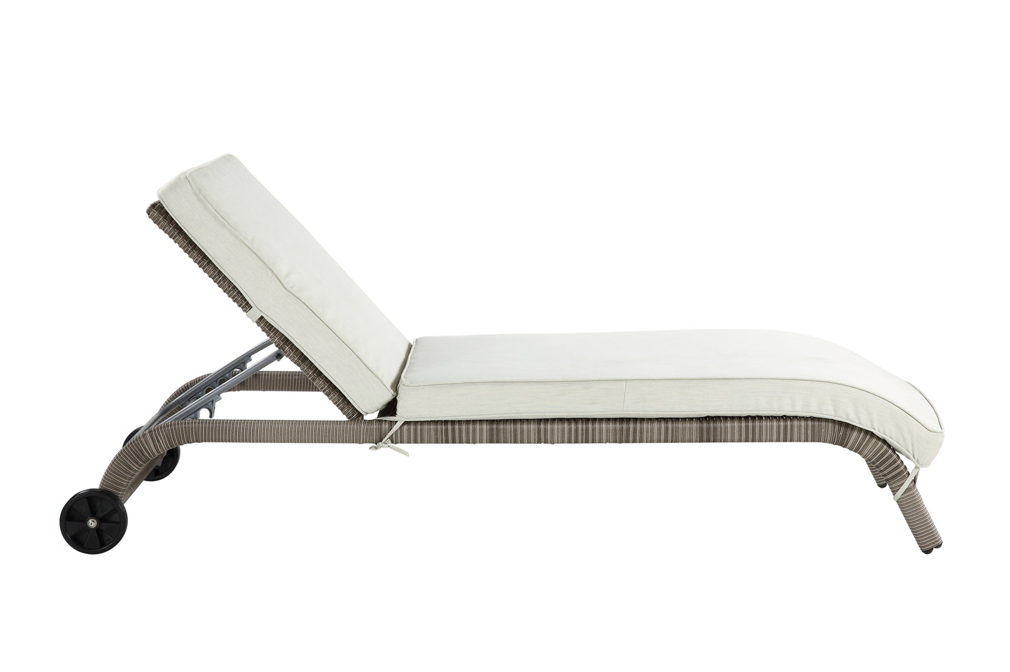 Salena Patio Sun Lounge with Whell - Beige