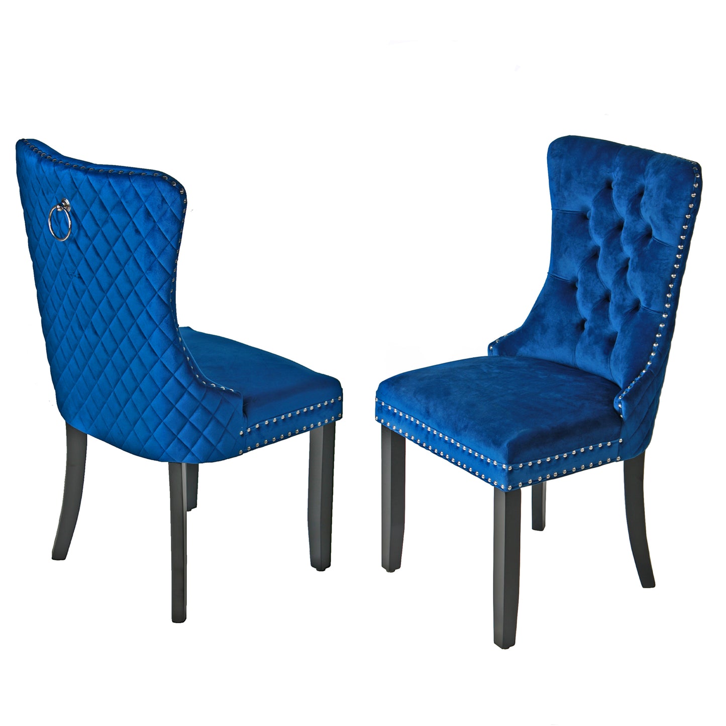 Go Green Woods Sofia Velvet Upholstered Tufted Dining Chair Set