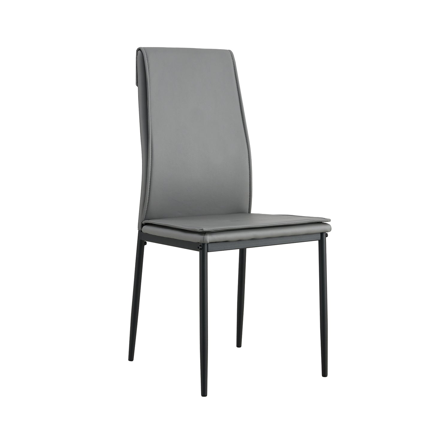 Wester Dining Chairs with Metal Leg (Set of 4) - Gray