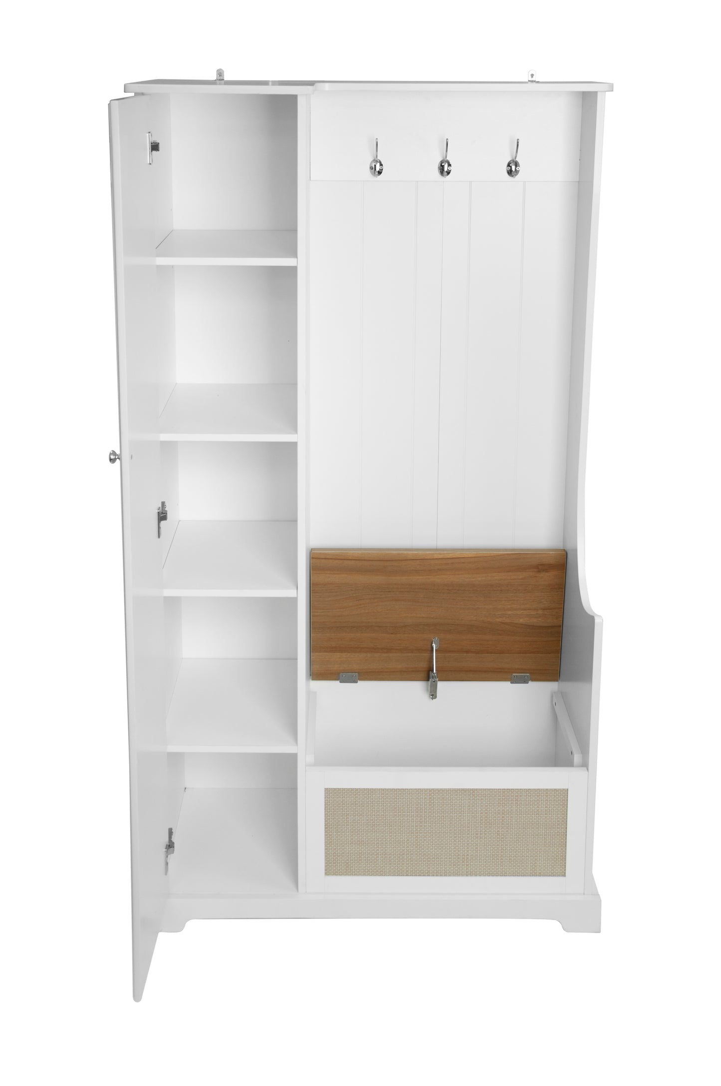 Tero 1 Door Closet - White