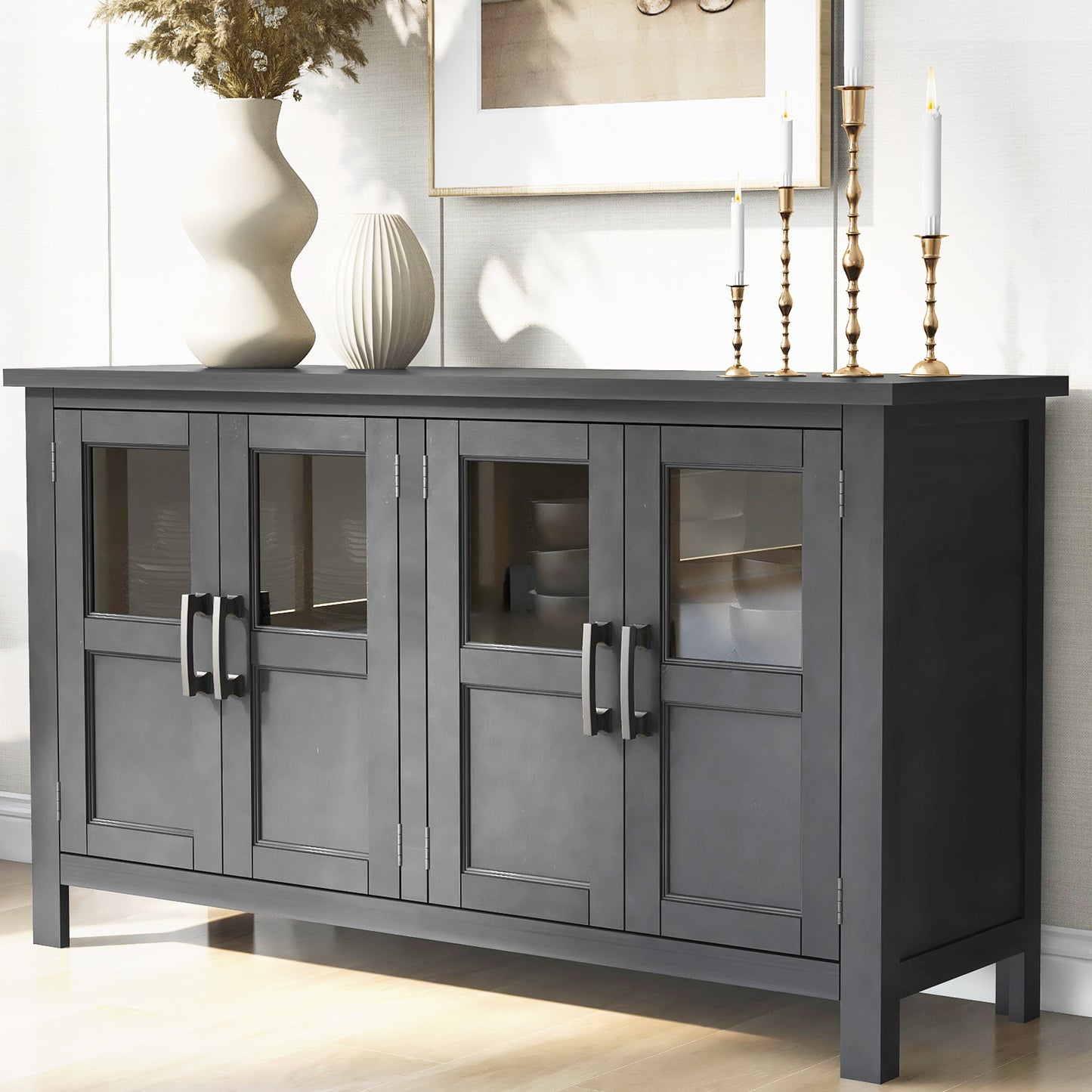 Acacia Venner Storage Cabinet - Gray