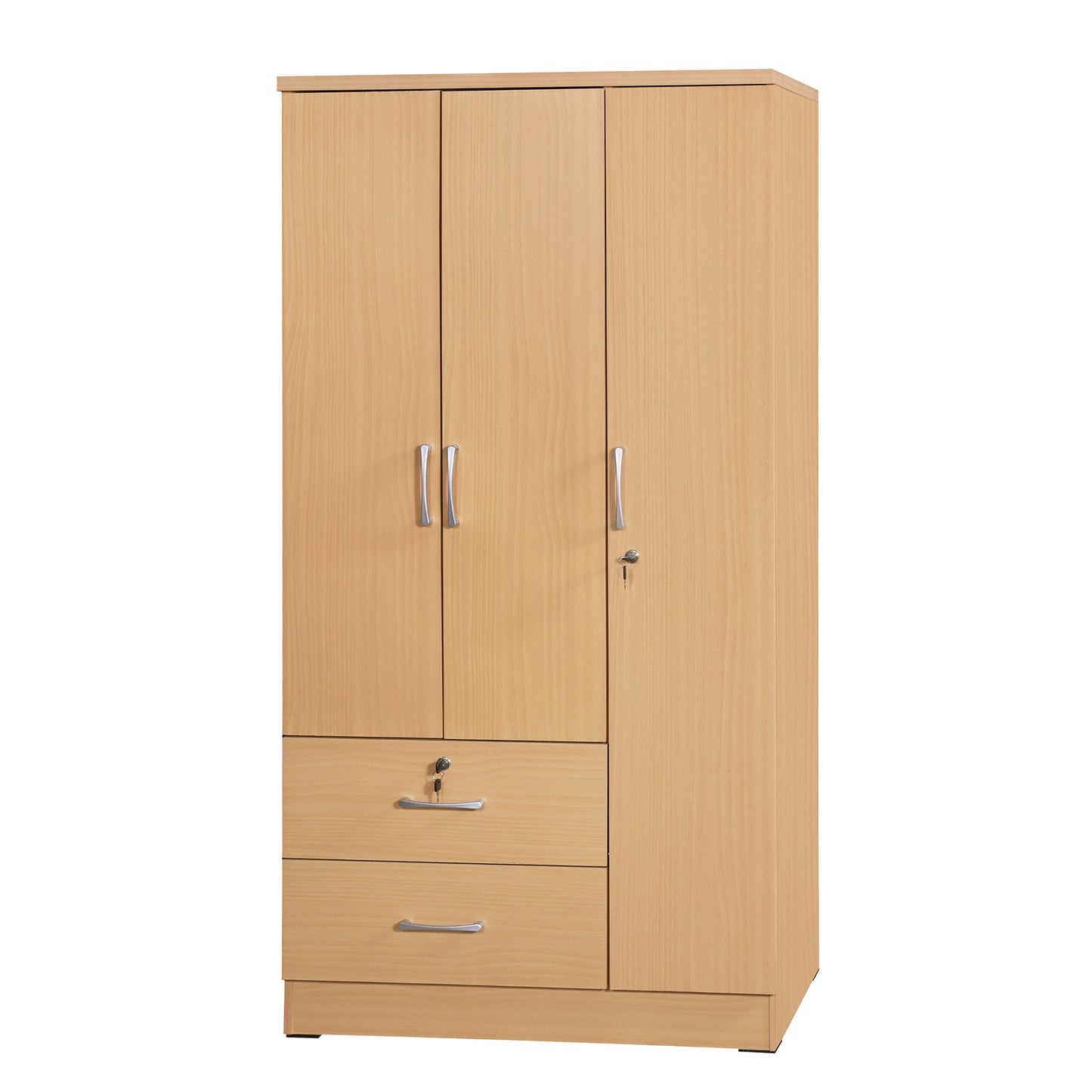 Go Green Woods Symphony Wardrobe Armoire Closet with Two Drawers
