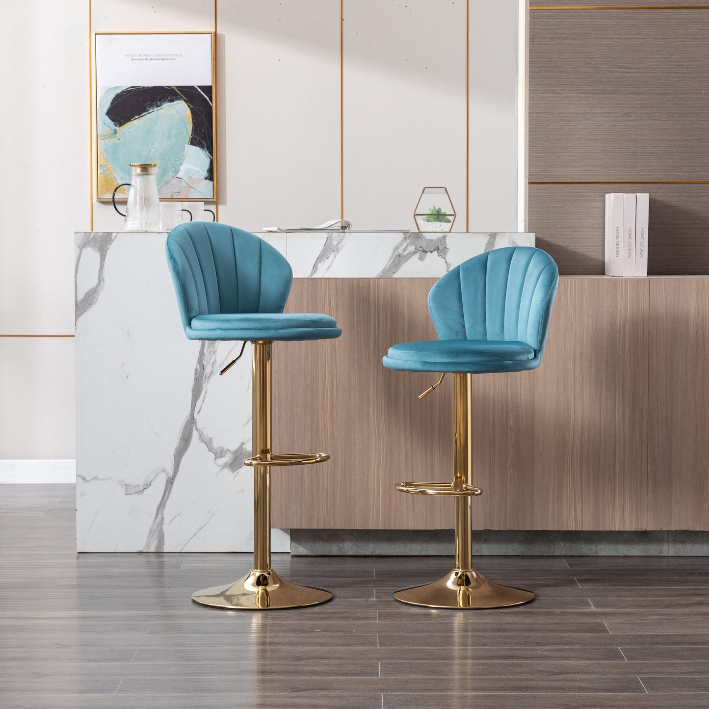 Triumph Bar Stools - Baby Blue Set of 2