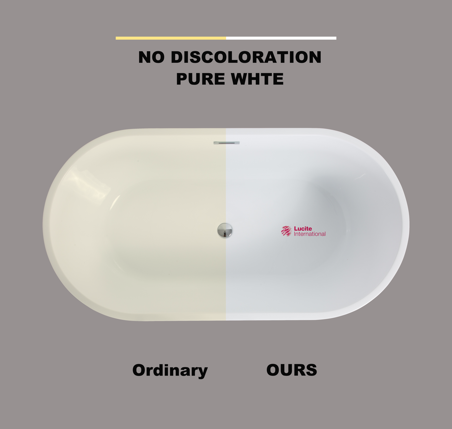 Sleek 67" Acrylic Freestanding Soaking Bathtub - White