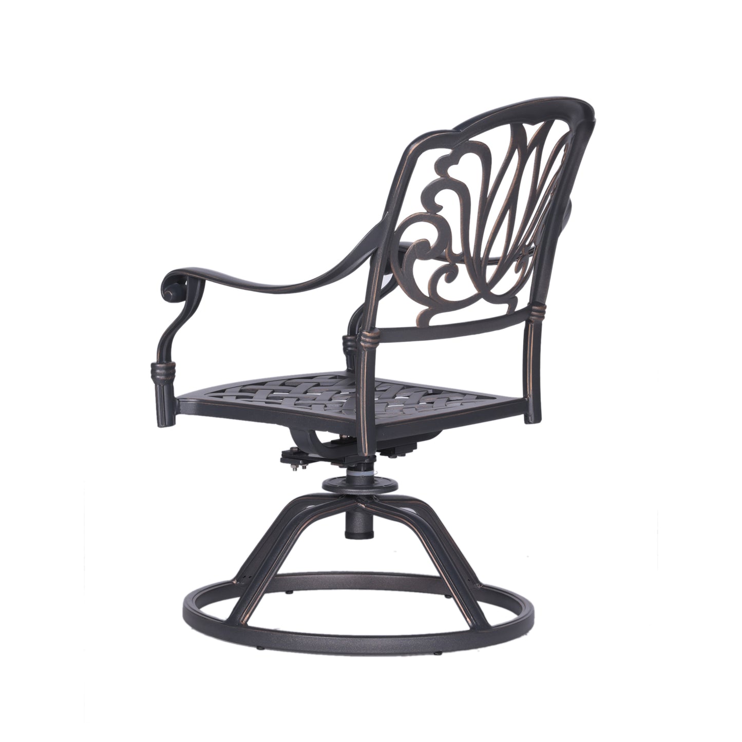 Savanna Patio Outdoor Aluminum Swivel Rocker Chairs (Set of 2) - Desert Sand