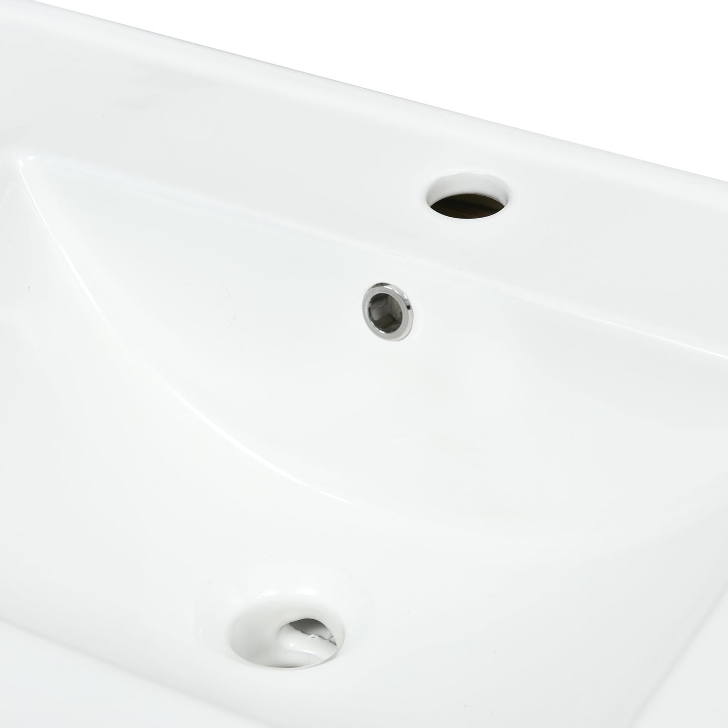 Freestanding Bathroom Vanity Cabinet with Ceramic Basin Sink