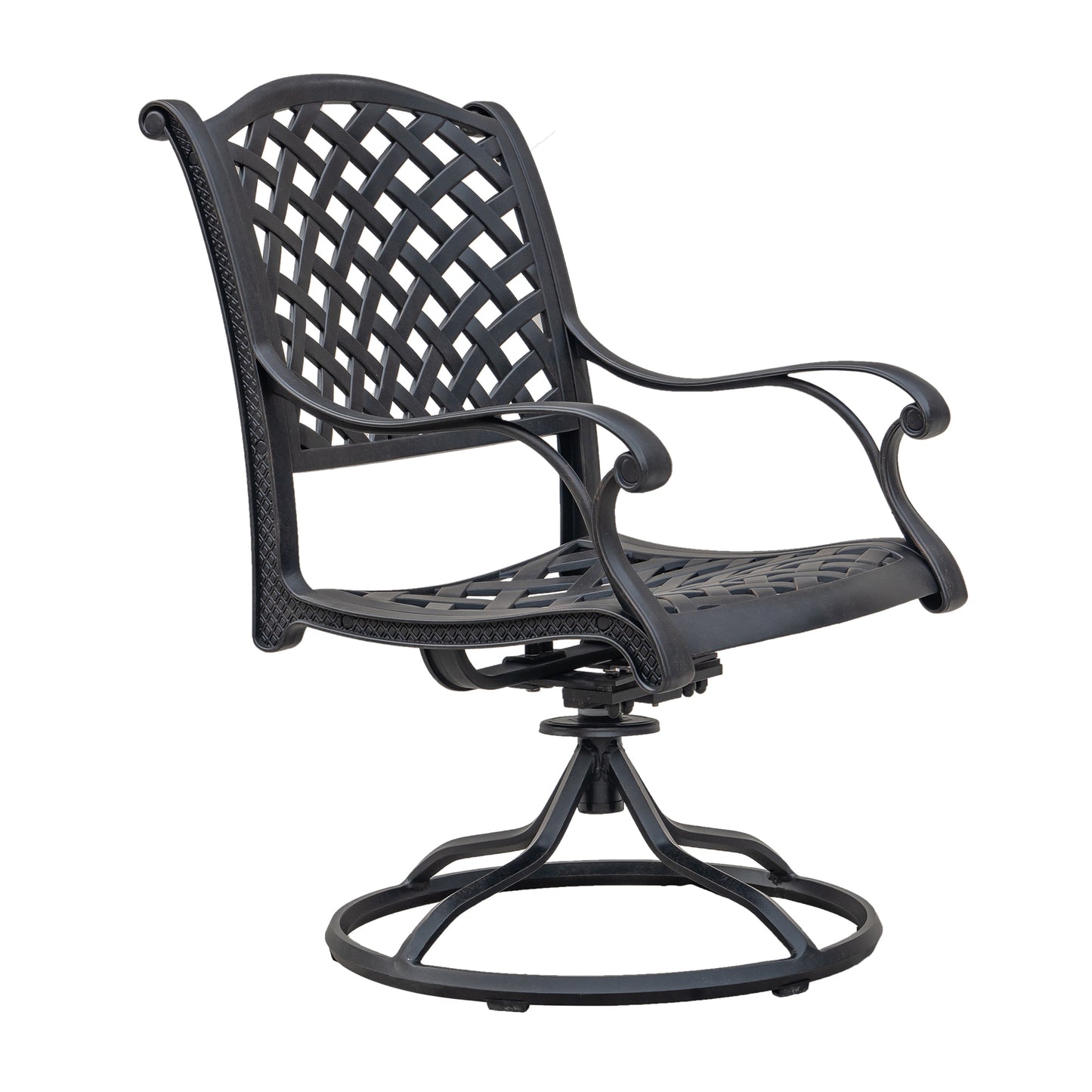 Kowa Outdoor Dining Swivel Rockers with Cushions (Set of 2)