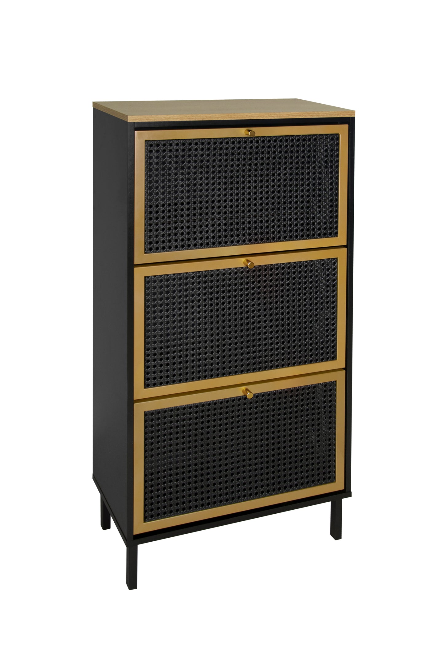Razo Metal Door Shoe Rack - Black