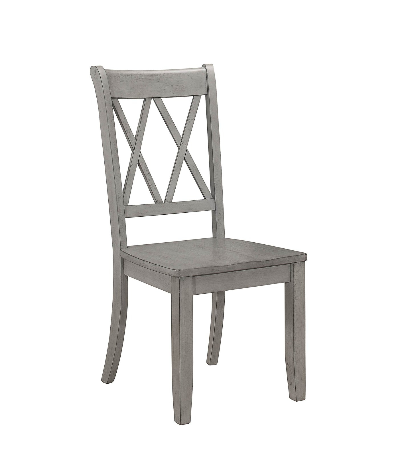 Double-X Dining Chair (Set of 2) - Gray
