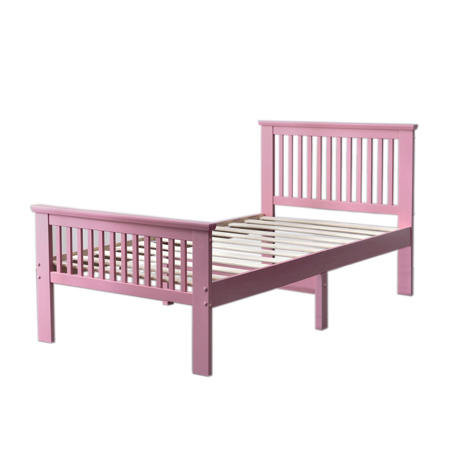 Go Green Woods Jassmine Solid Wood Platform Pine Twin Bed