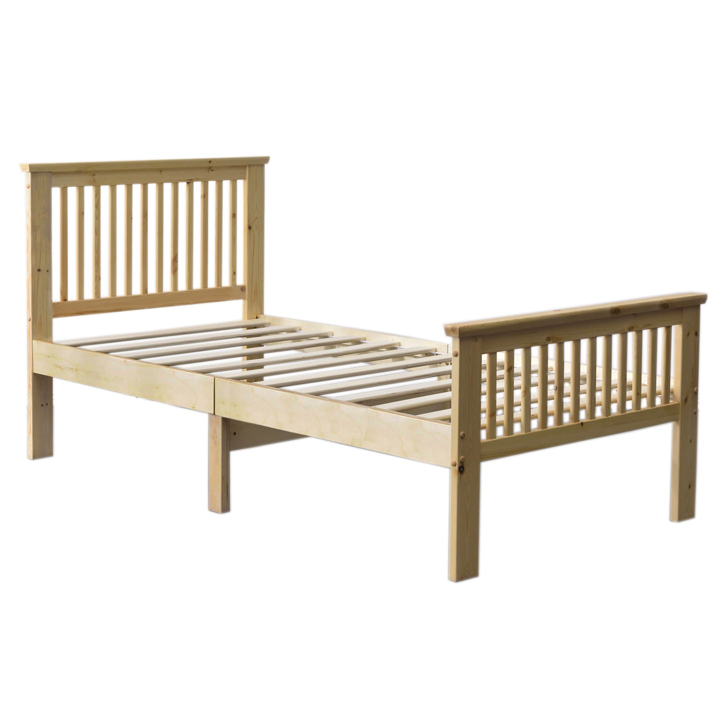 Go Green Woods Jassmine Solid Wood Platform Pine Twin Bed