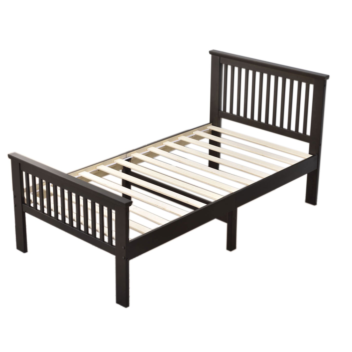 Go Green Woods Jassmine Solid Wood Platform Pine Twin Bed
