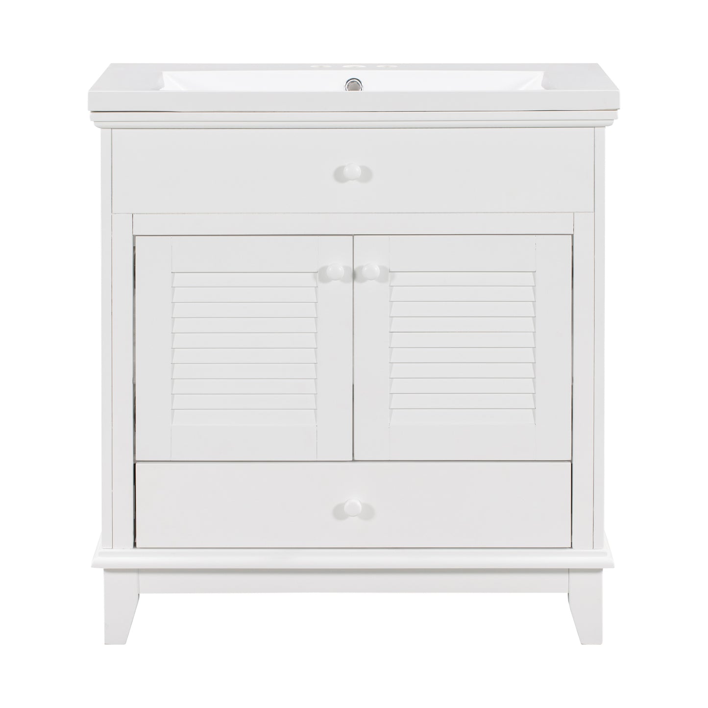 I- Bathroom Vanity - White