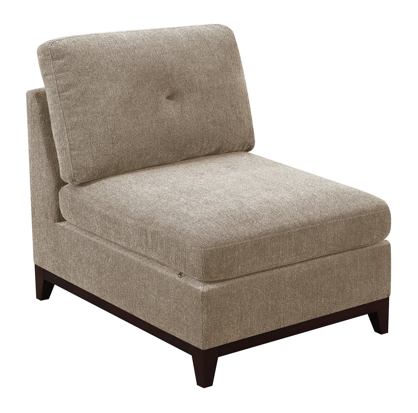 Khal Camel Chenille Fabric Modular Sectional 9pc Set 3x Corner Wedge 4x Armless Chairs and 2x Ottomans