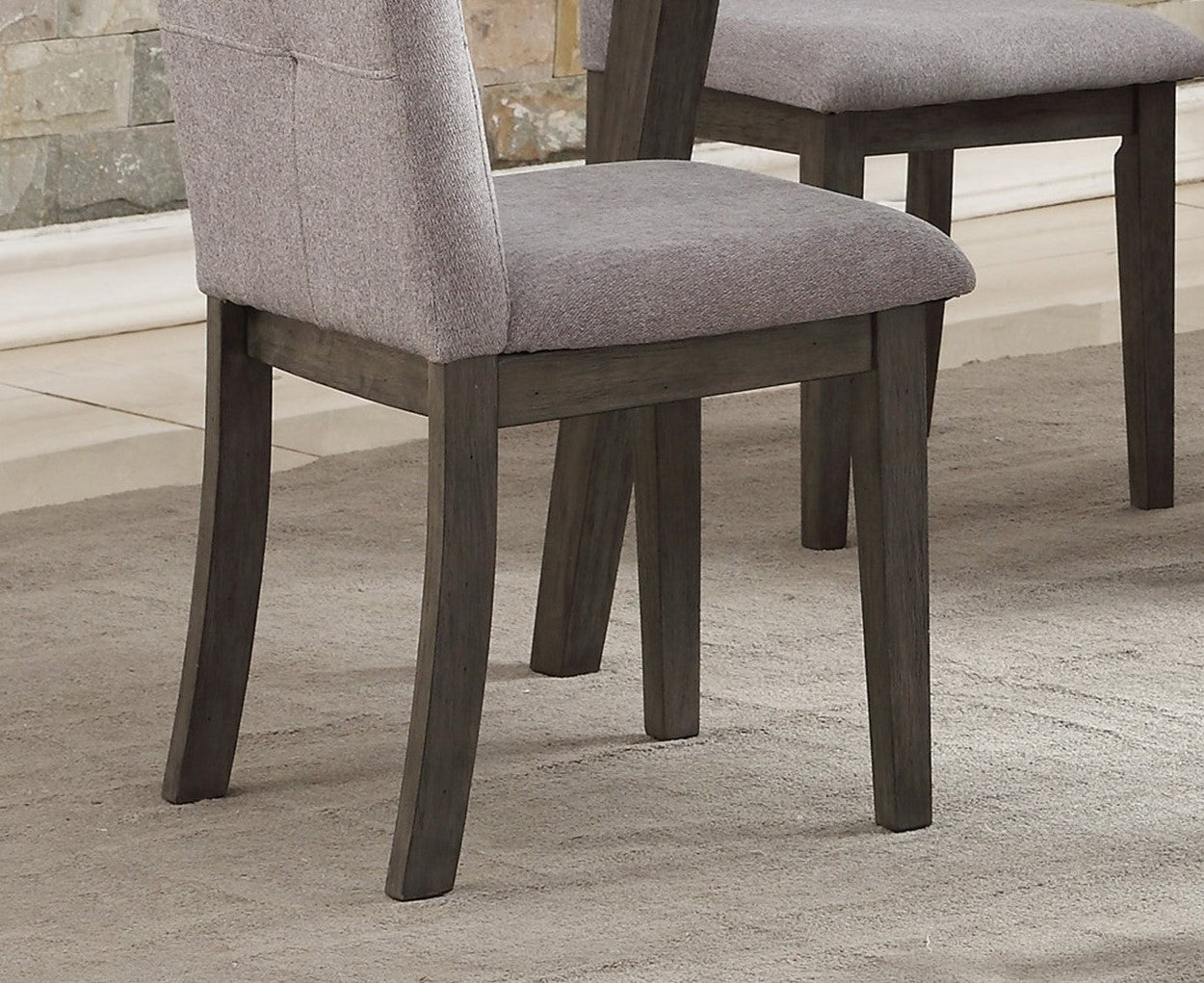 Harun Wooden Dining Chair (Set of 2) - Gray