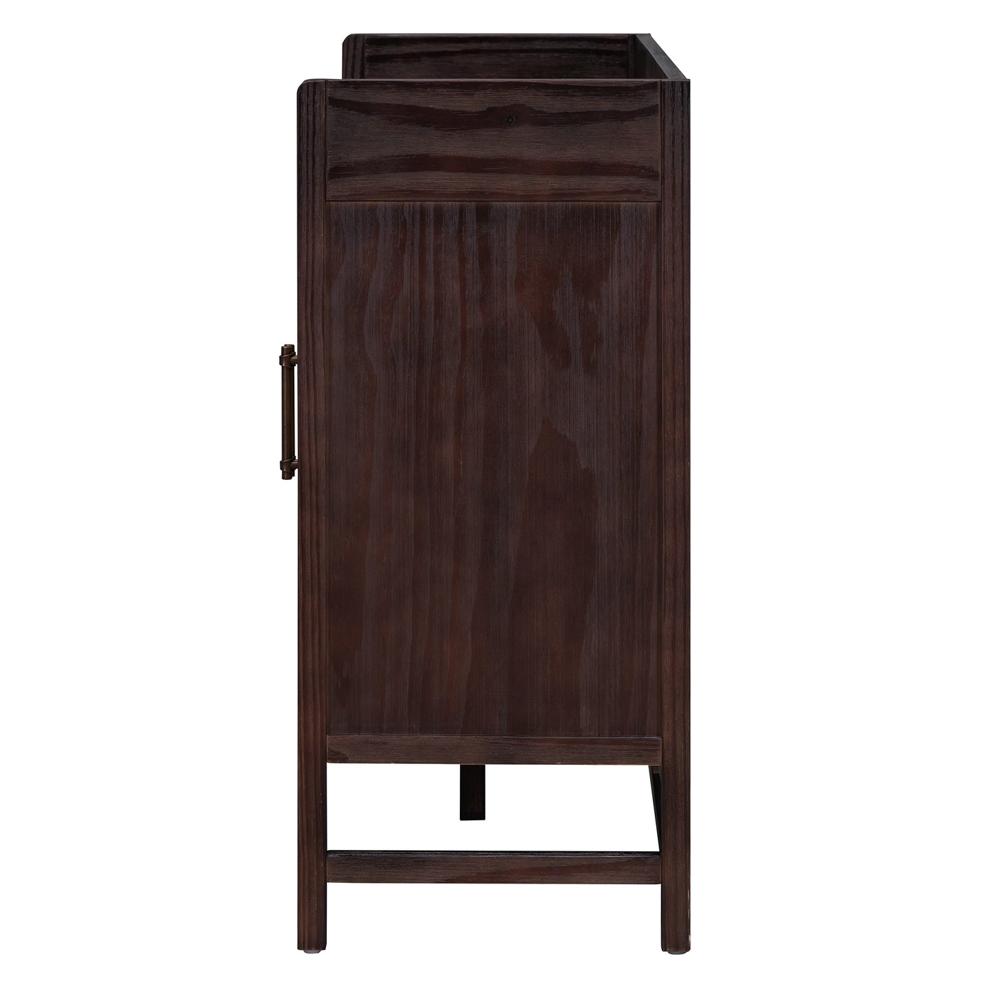 Hana Rattan Doors Sideboard Buffet - Walnut