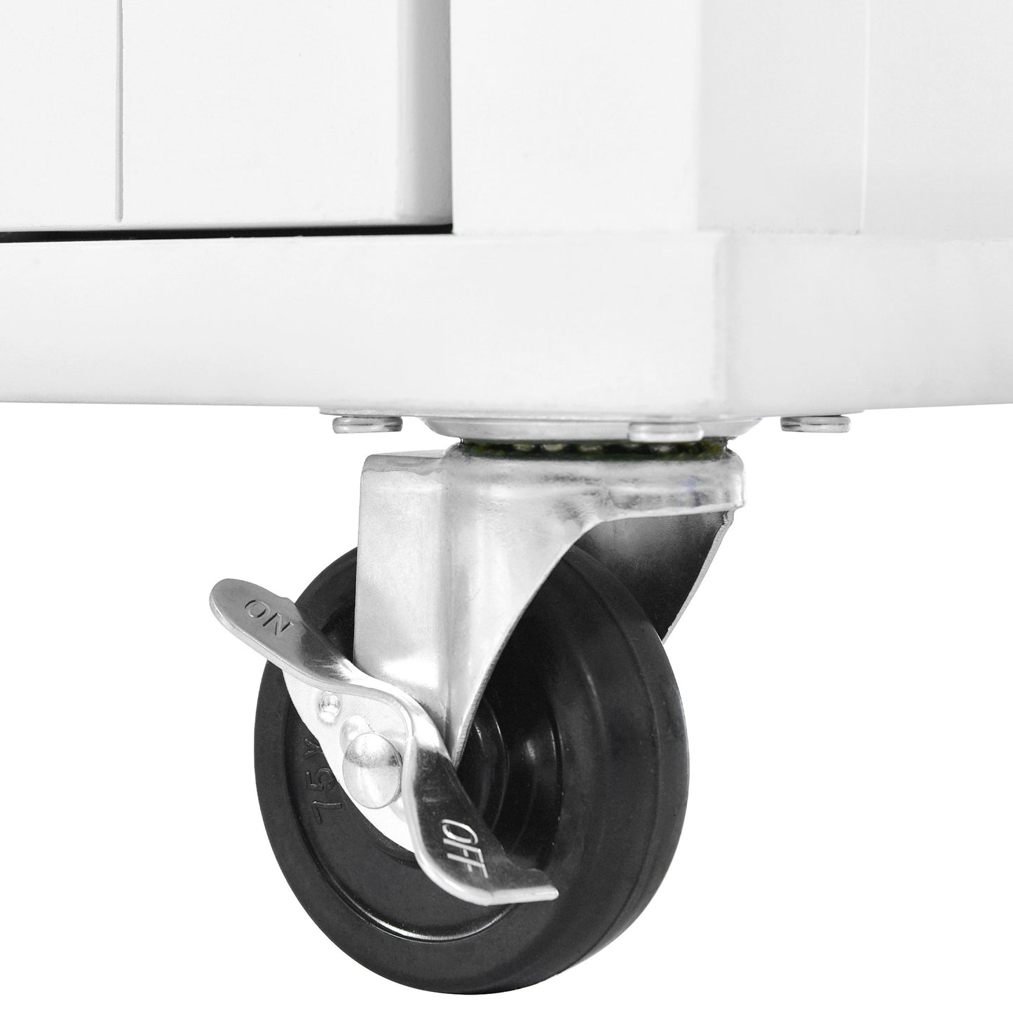 Culinary Kitchen Cart with Countertop With Barn Door - White