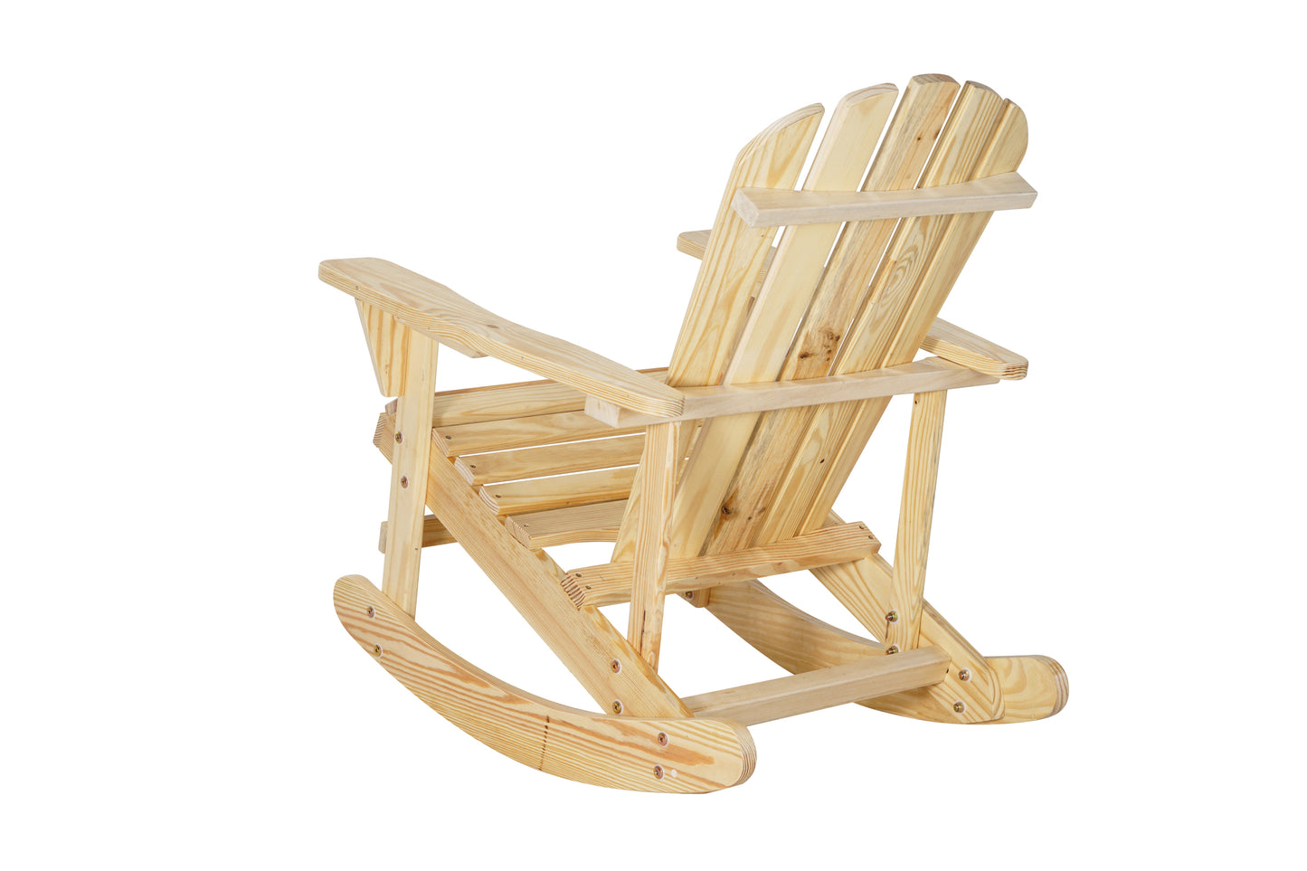 Garvin Adirondack Rocking Chair Solid Wood - Natural
