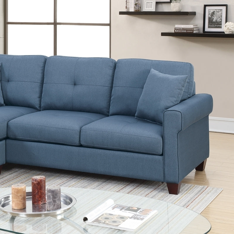 Elysia 2 Pcs Sectional Sofa - Blue