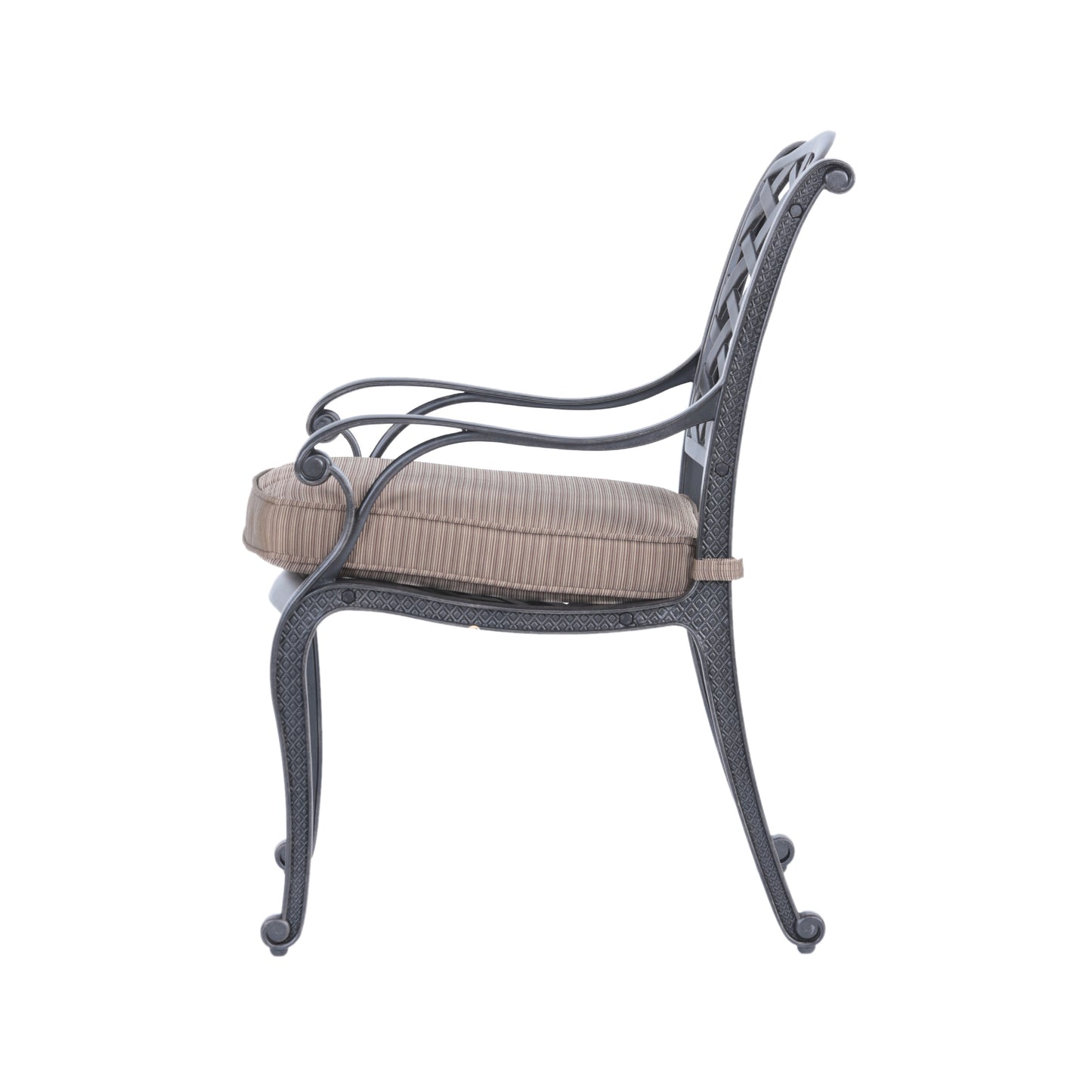 Mico Patio Dining Armchair With Cushion - Brown