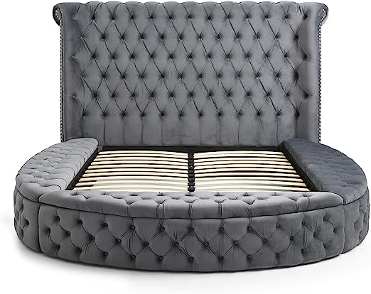 Go Green Woods Elizabeth Upholstered Round Storage King Bed