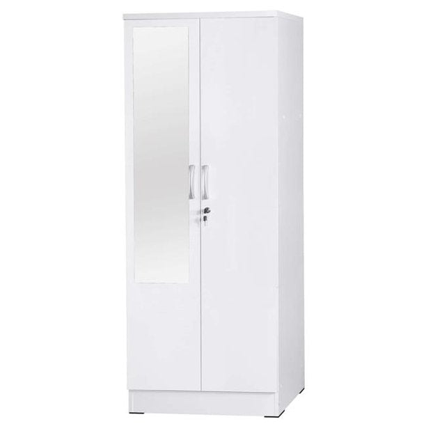 Go Green Woods Harmony Two Door Armoire Wardrobe with Mirror Beech