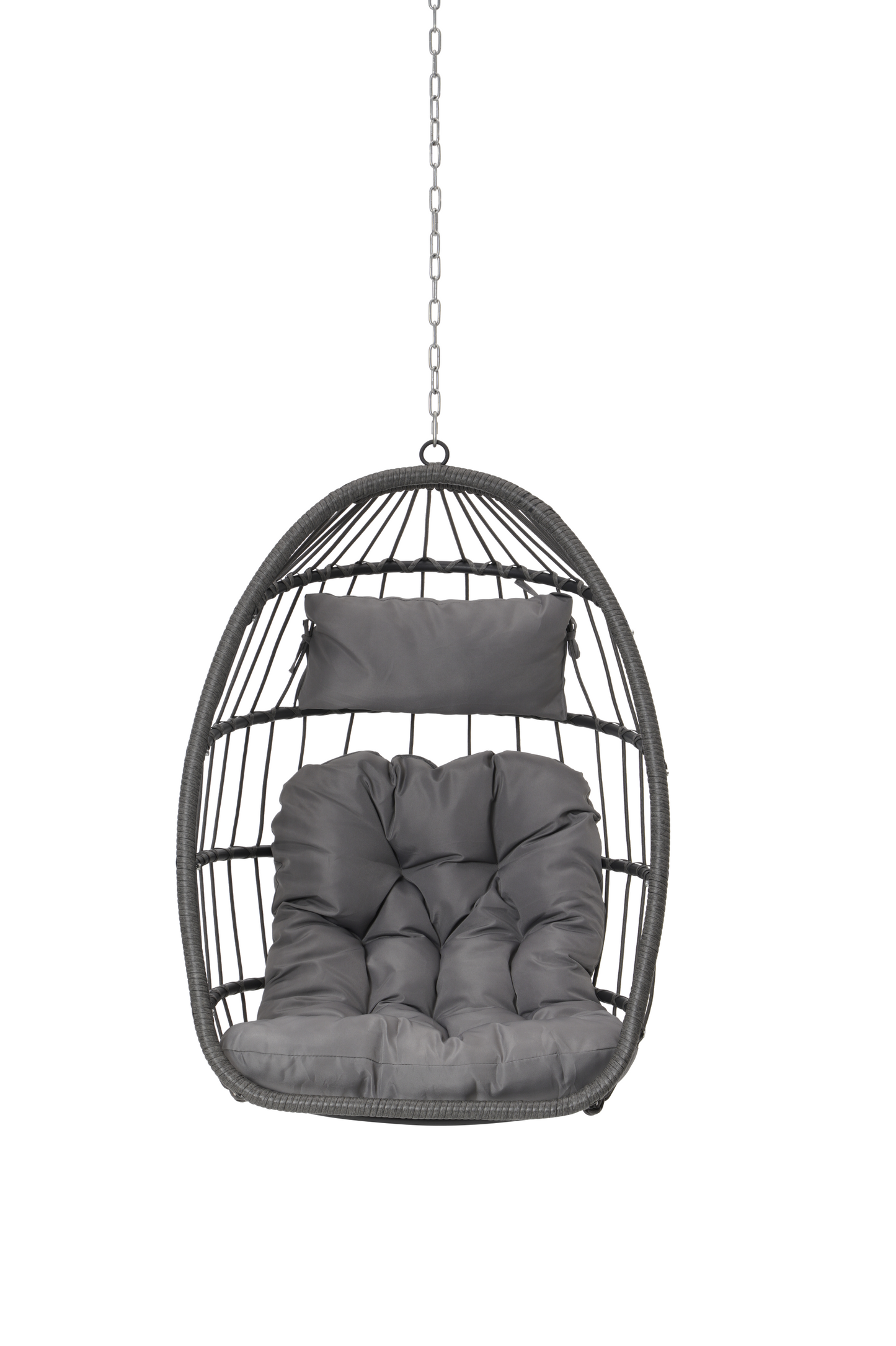 Outdoor Garden Rattan Egg Swing Chair Hanging Chair Wood