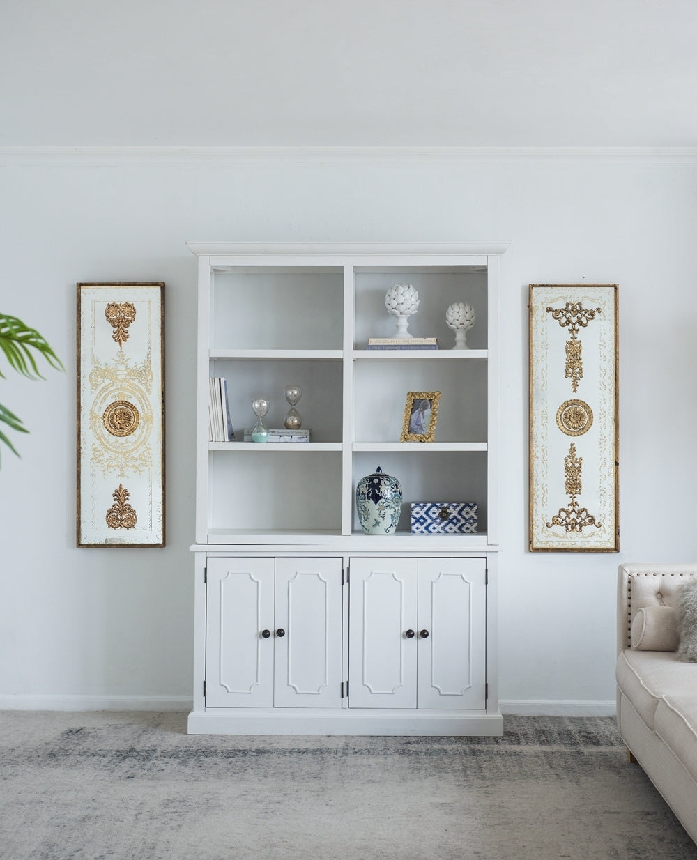 Onera Cabinet Credenza - White
