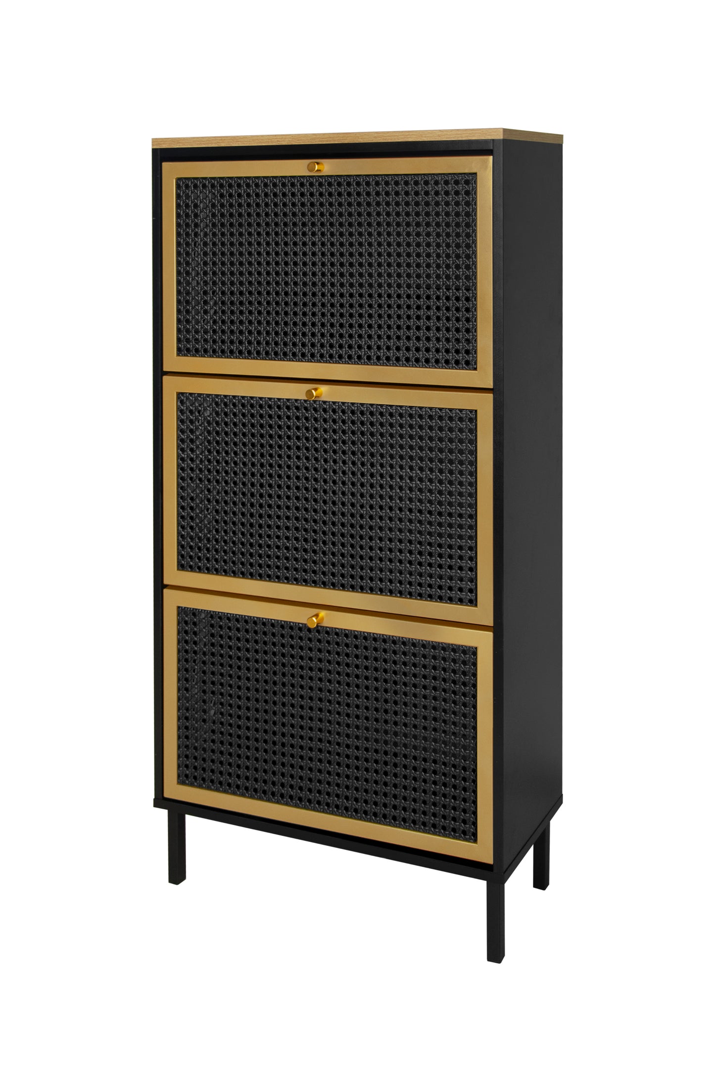 Razo Metal Door Shoe Rack - Black