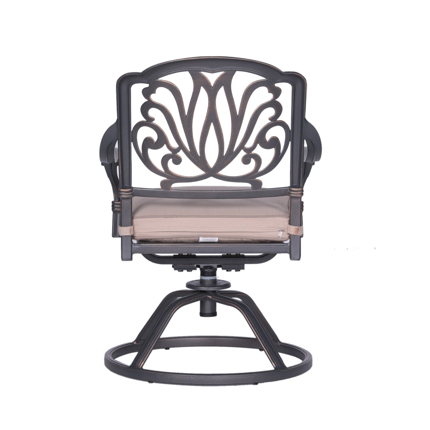 Savanna Patio Outdoor Aluminum Swivel Rocker Chairs (Set of 2) - Desert Sand