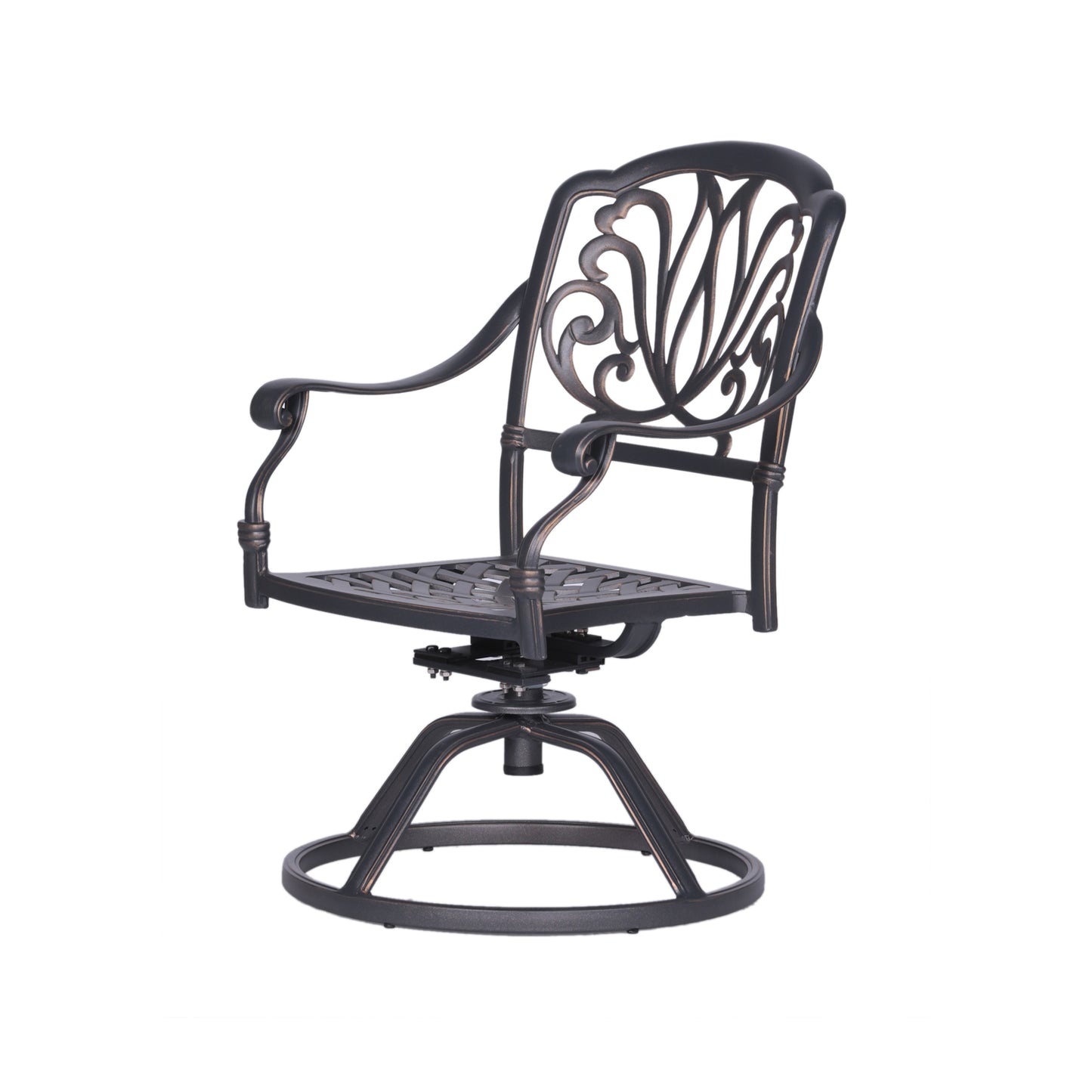 Savanna Patio Outdoor Aluminum Swivel Rocker Chairs (Set of 2) - Desert Sand