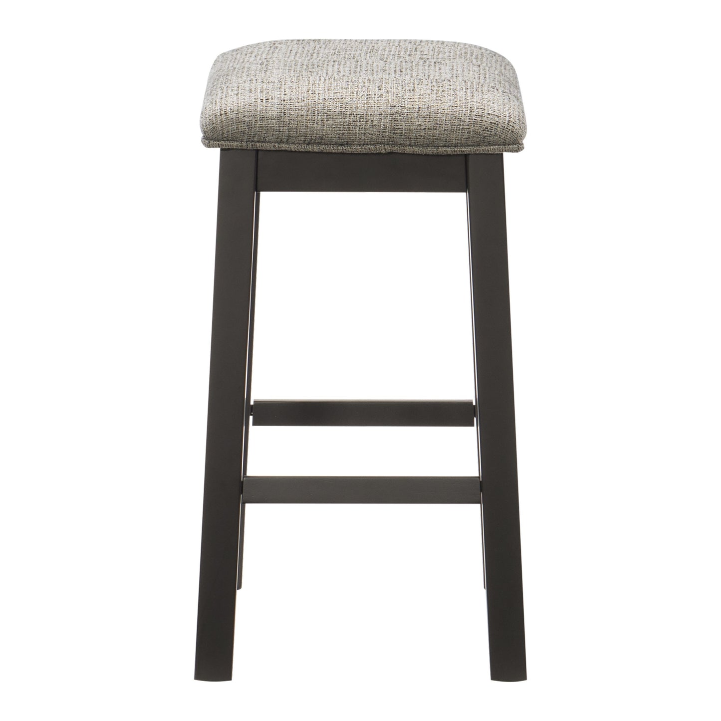 Fabric Padded Seat Counter Height Stool - Gray Set of 2