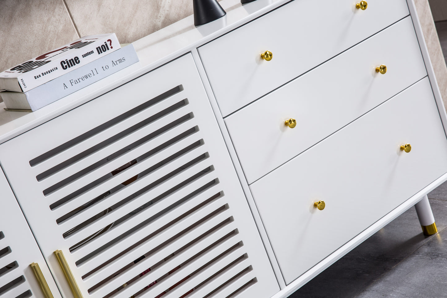 Spacious Haven 4-Drawer Storage Cabinet - White