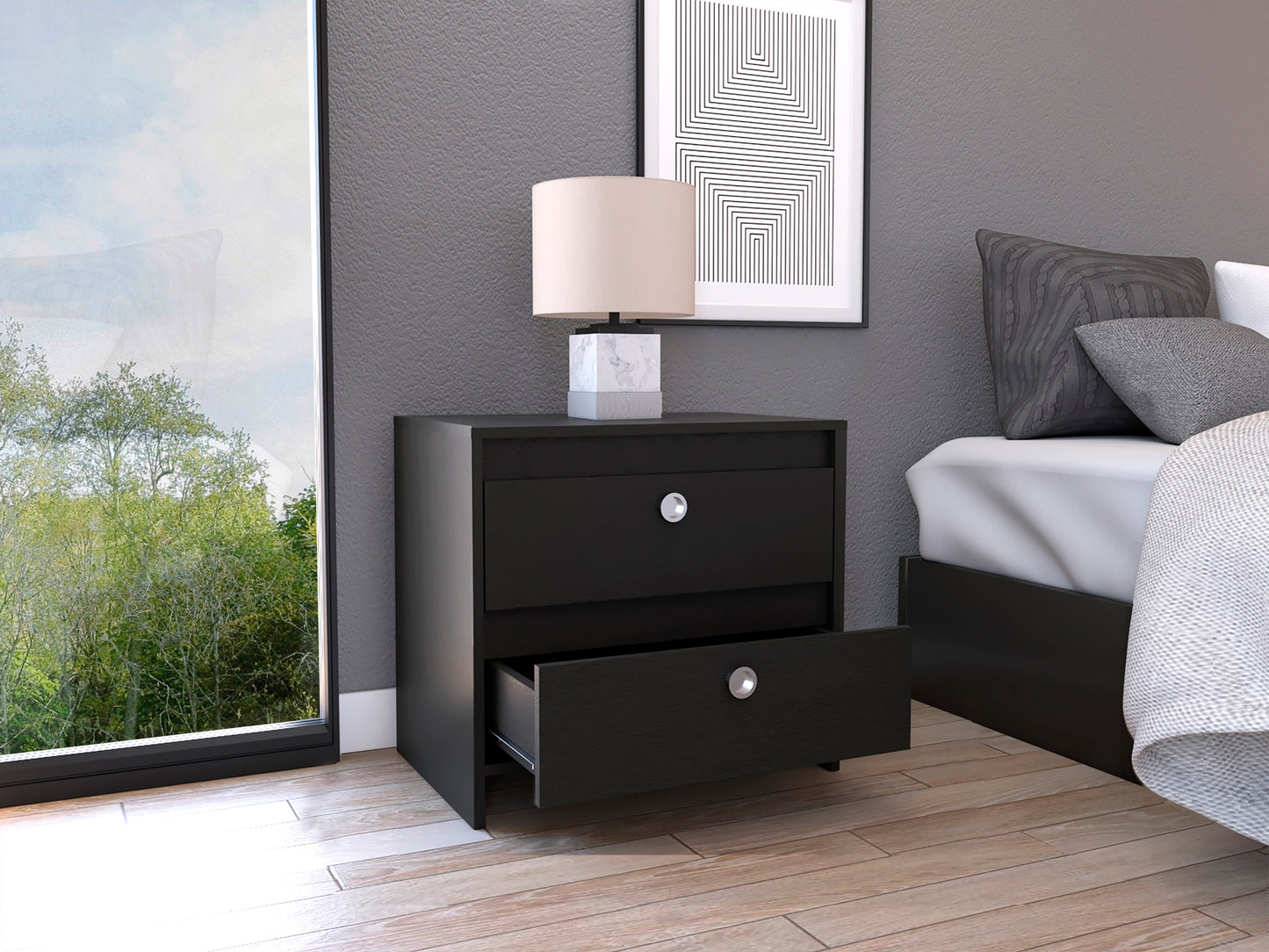 Idaly Nightstand - Black