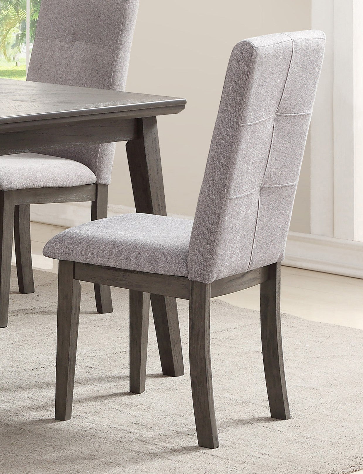 Harun Wooden Dining Chair (Set of 2) - Gray