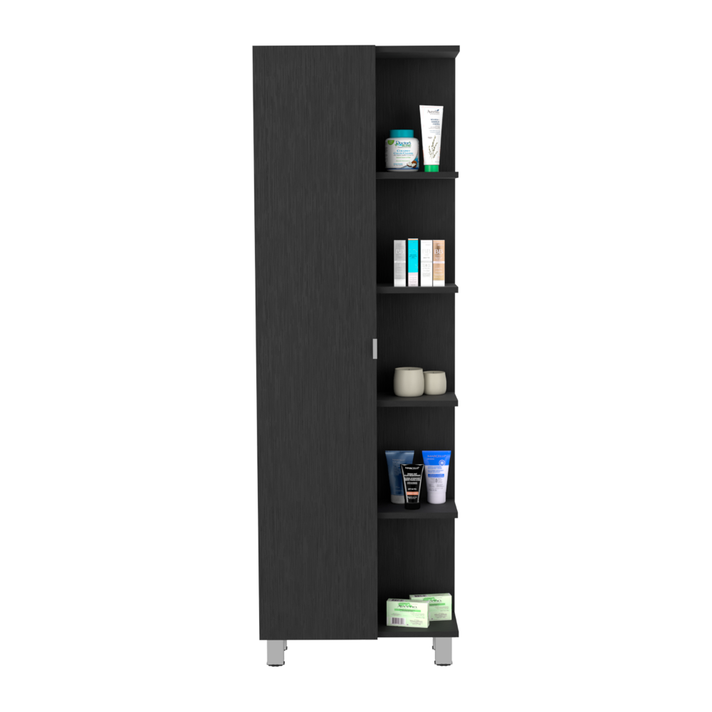 Cio Single Door Cabinet - Black
