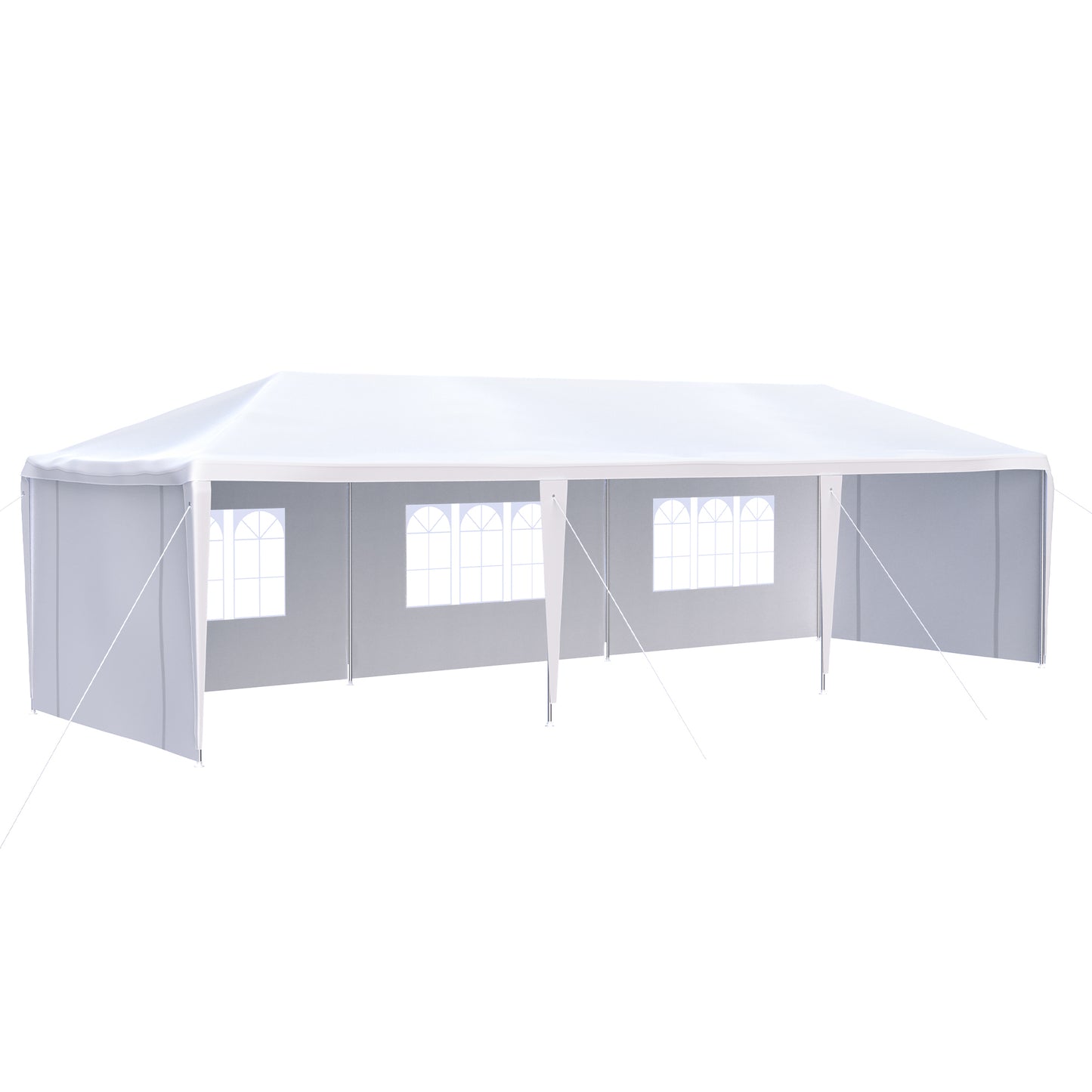 Bryon 10x30 ft Wedding Party Canopy - White
