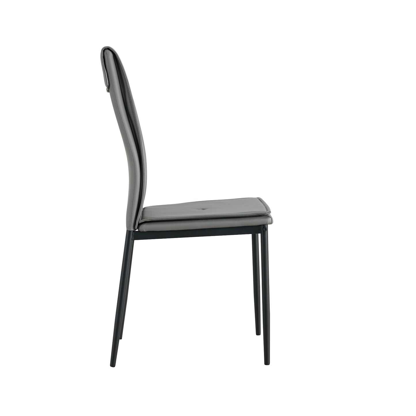 Wester Dining Chairs with Metal Leg (Set of 4) - Gray