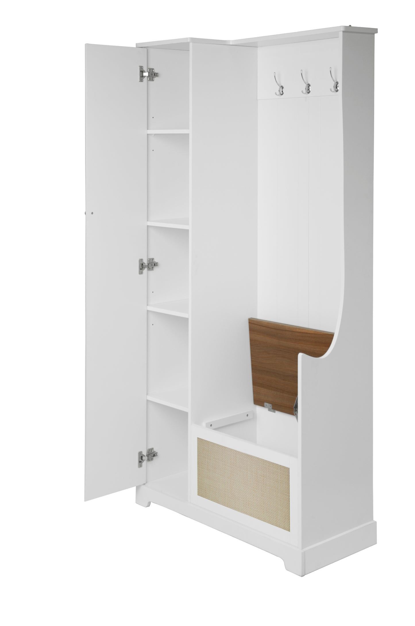 Tero 1 Door Closet - White