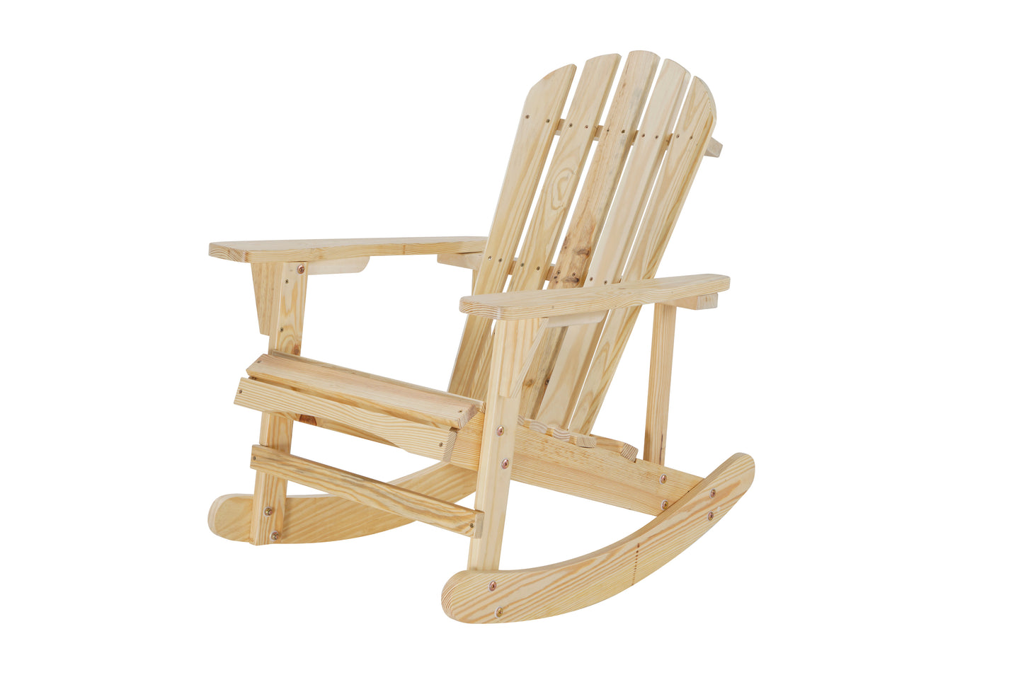 Garvin Adirondack Rocking Chair Solid Wood - Natural