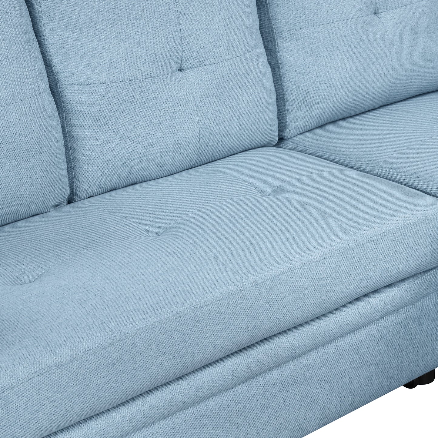 Oris Padded Pull Out Sofa Bed - Blue